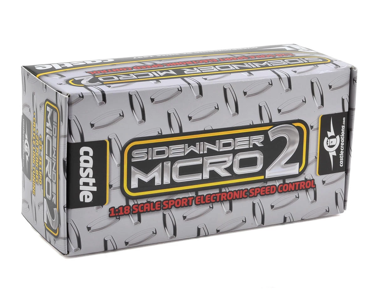 Castle Creations Sidewinder Micro 2 1/18th Scale Brushless ESC 4 Castle Creations Sidewinder Micro 2 1/18th Scale Brushless ESC - Image 2