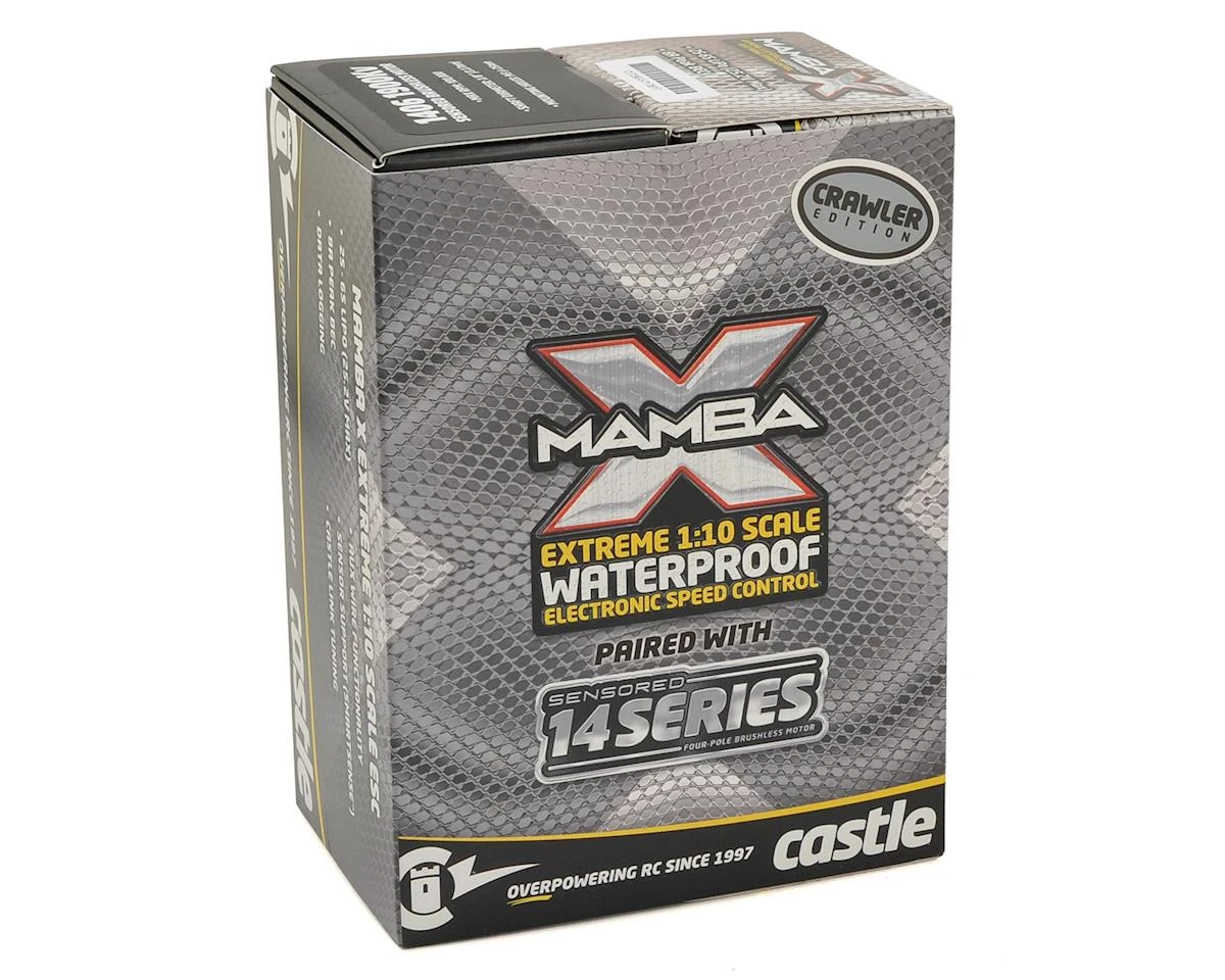 Castle Creations Mamba X Waterproof Sensored Brushless Combo w/2850kV Slate 6 Castle Creations Mamba X Waterproof Sensored Brushless Combo w/2850kV Slate - Image 4
