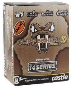 Castle Creations Copperhead 10 Waterproof 1/10 Sensored Combo w/1415 (2400Kv) (Monster Truck Edition) -Xtreme Racing shop cse010 0166 12 3