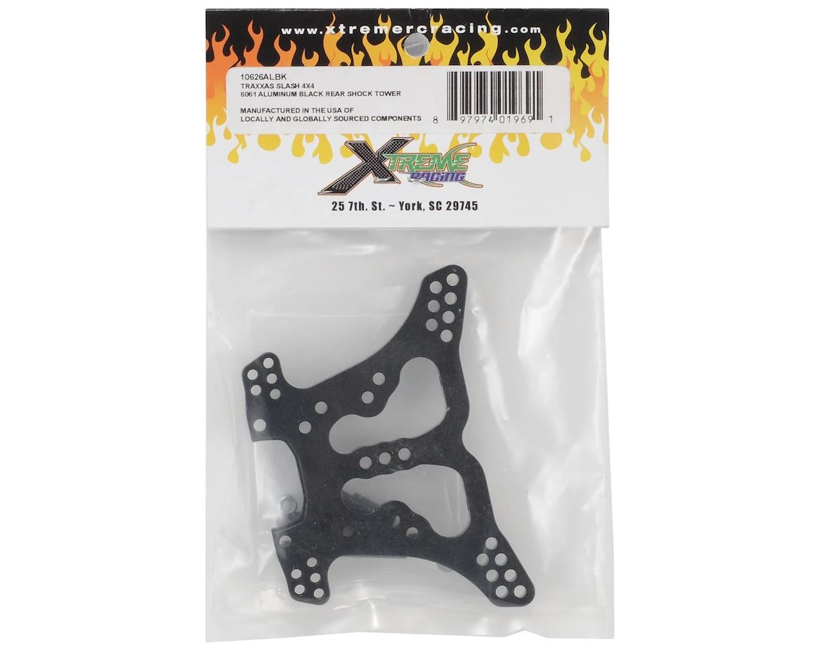 Xtreme Racing Slash 4x4 Aluminum Rear Shock Tower (Black) 4 Xtreme Racing Slash 4x4 Aluminum Rear Shock Tower (Black) - Image 2