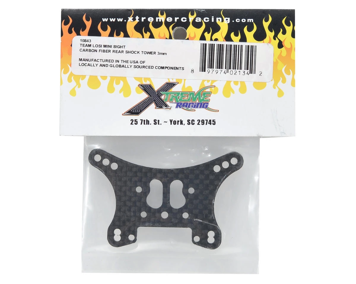 Xtreme Racing 3mm Carbon Fiber Rear Shock Tower 4 Xtreme Racing 3mm Carbon Fiber Rear Shock Tower - Image 2