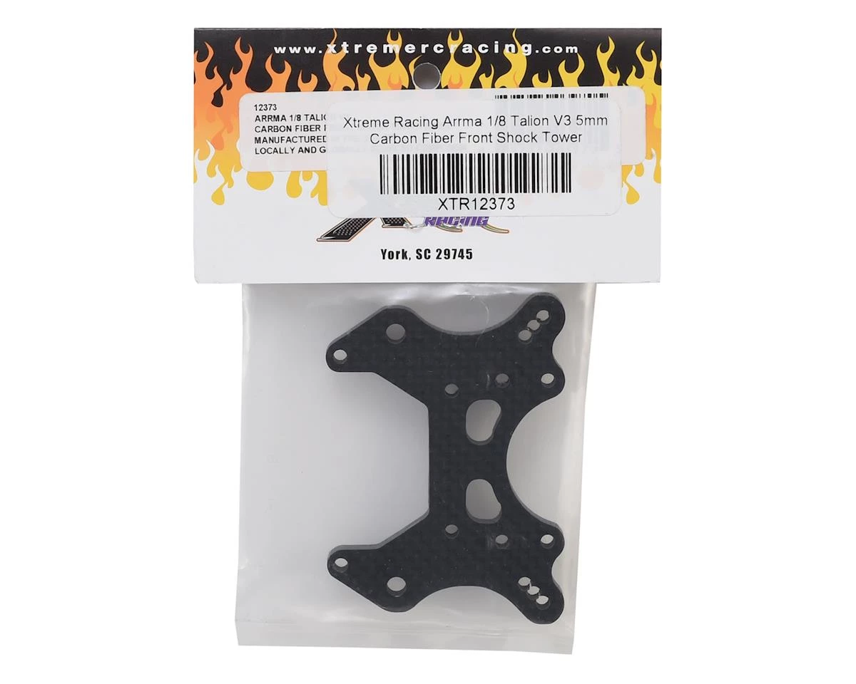 Xtreme Racing 5mm Carbon Fiber Arrma Talion V3 Front Shock Tower 4 Xtreme Racing 5mm Carbon Fiber Arrma Talion V3 Front Shock Tower - Image 2