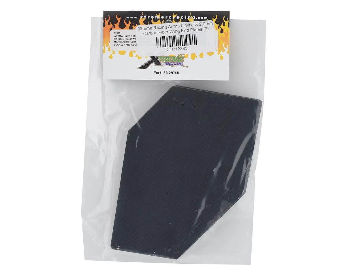 Xtreme Racing Arrma Limitless 2.0mm Carbon Fiber Wing End Plates (2) 4 Xtreme Racing Arrma Limitless 2.0mm Carbon Fiber Wing End Plates (2) - Image 2