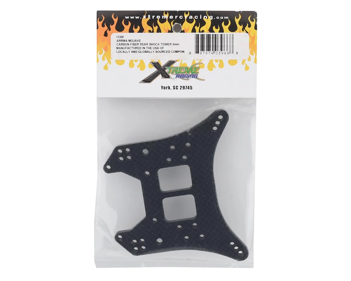 Xtreme Racing Arrma Mojave 5mm Carbon Fiber Rear Shock Tower 4 Xtreme Racing Arrma Mojave 5mm Carbon Fiber Rear Shock Tower - Image 2